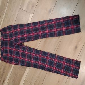 J. Jill Premium Bi-stretch Windsor Tartan Plaid Women's Tall 4 Trouser Pants